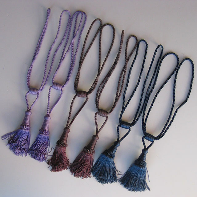 TASSEL, Curtain Tie Back - Purple Blue